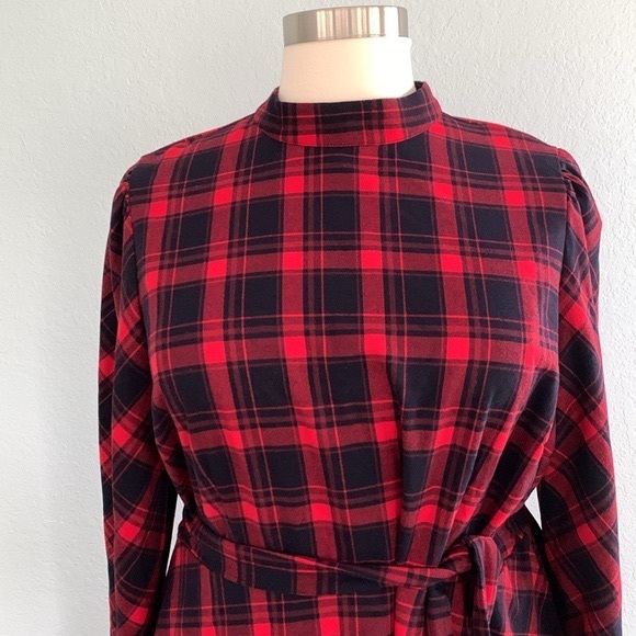 Eloquii Plaid Flannel Dress - Picture 6 of 14